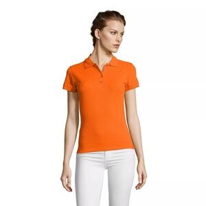 SOLS Womens/Ladies People Pique Short Sleeve Cotton Polo Shirt (PC319) S